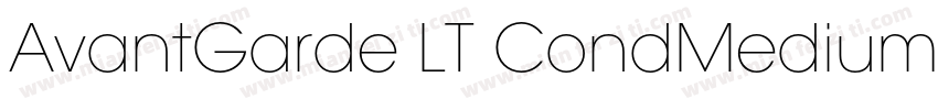 AvantGarde LT CondMedium 粗体字体转换